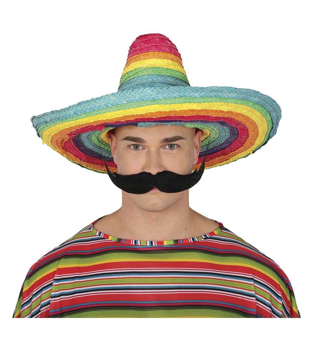 Mexický slamenný klobúk viacfarebný