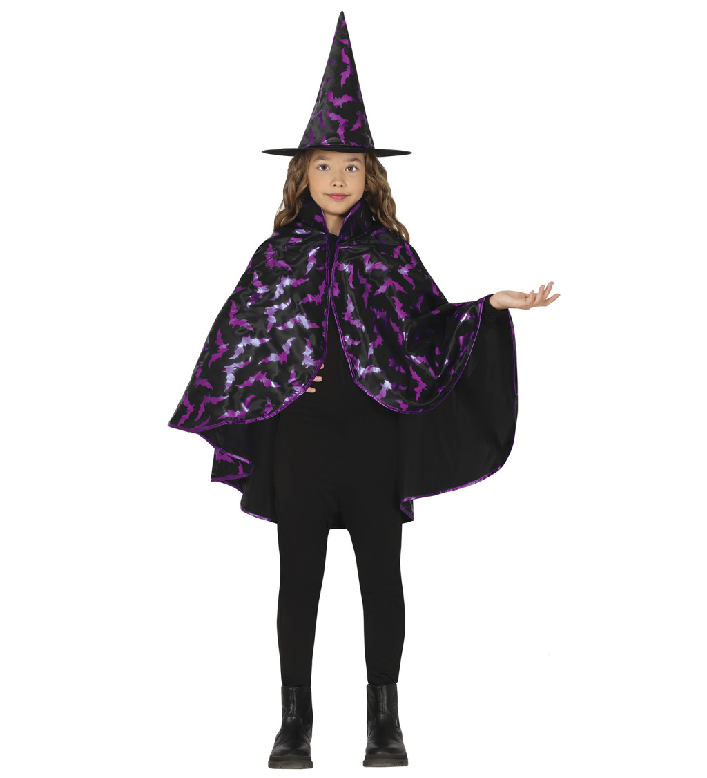 Súprava Malá čarodejnica čierno-fialová