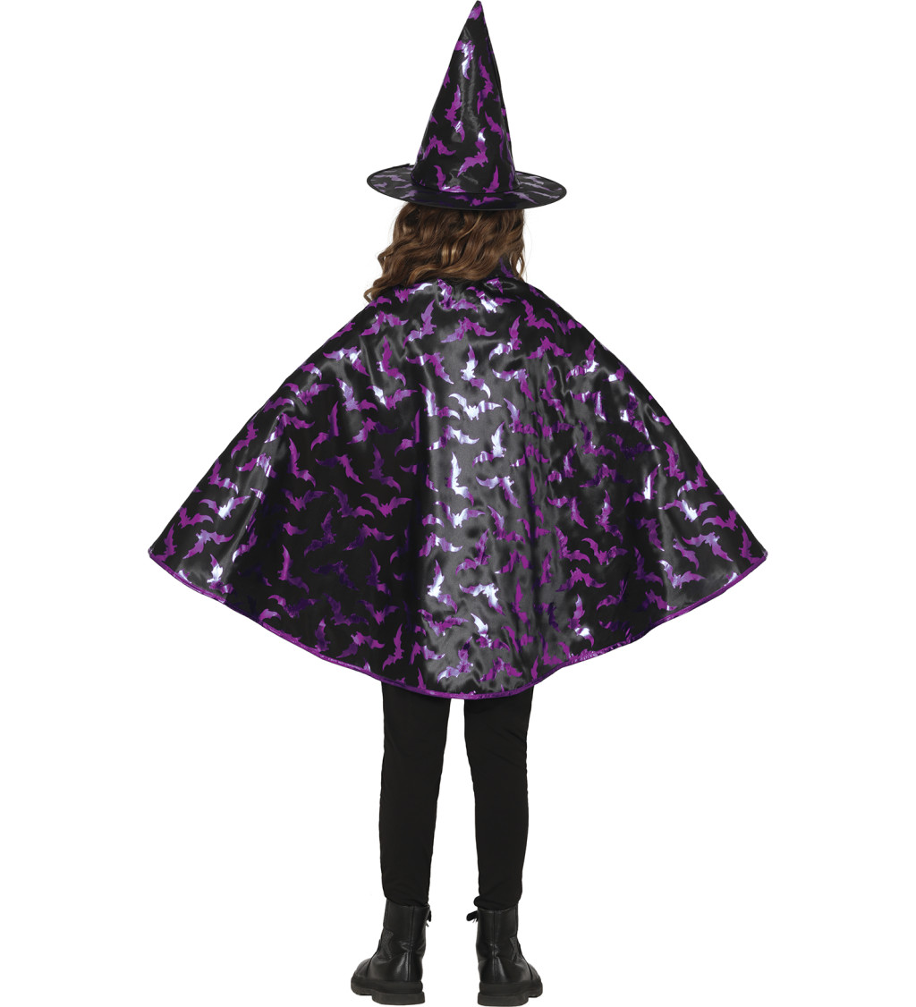 Súprava Malá čarodejnica čierno-fialová