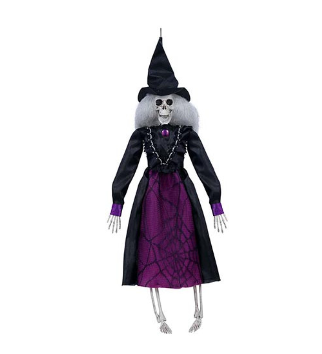 Závesná kostra čarodejnice, 40 cm