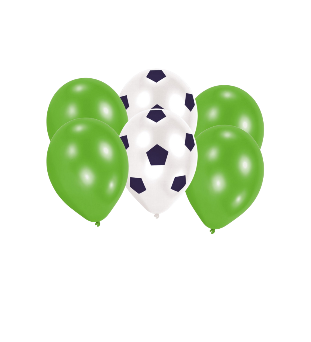 Balóny latexové 6ks - futbal