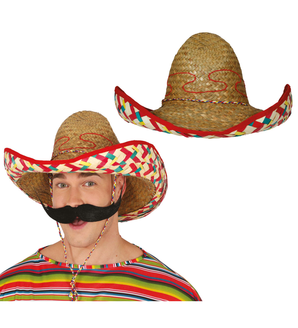 Mexický slamený klobúk