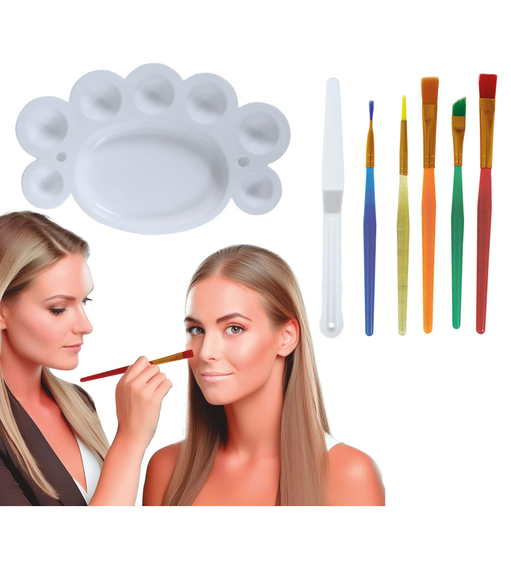 Make-up sada - štetce s paletkou