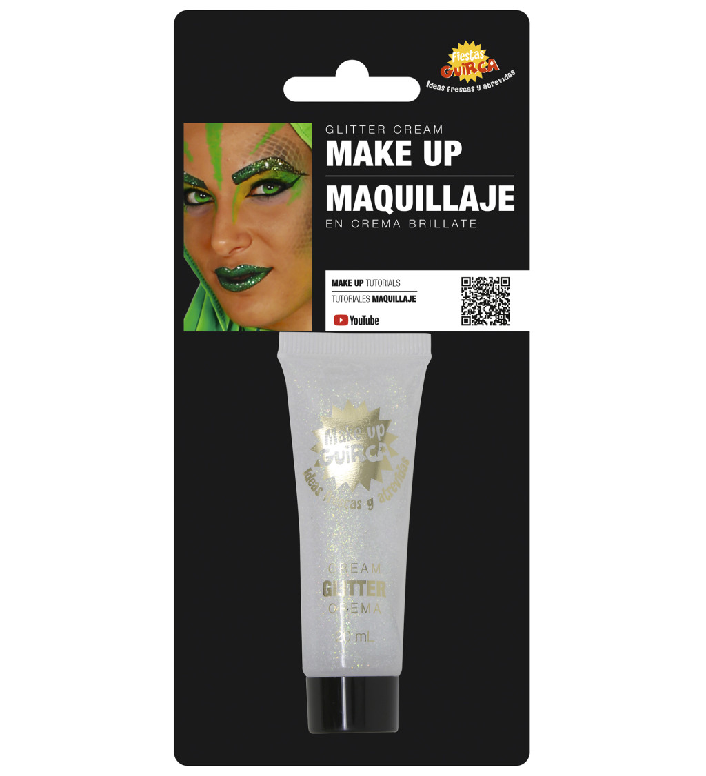Trblietavý krémový make-up dúhový