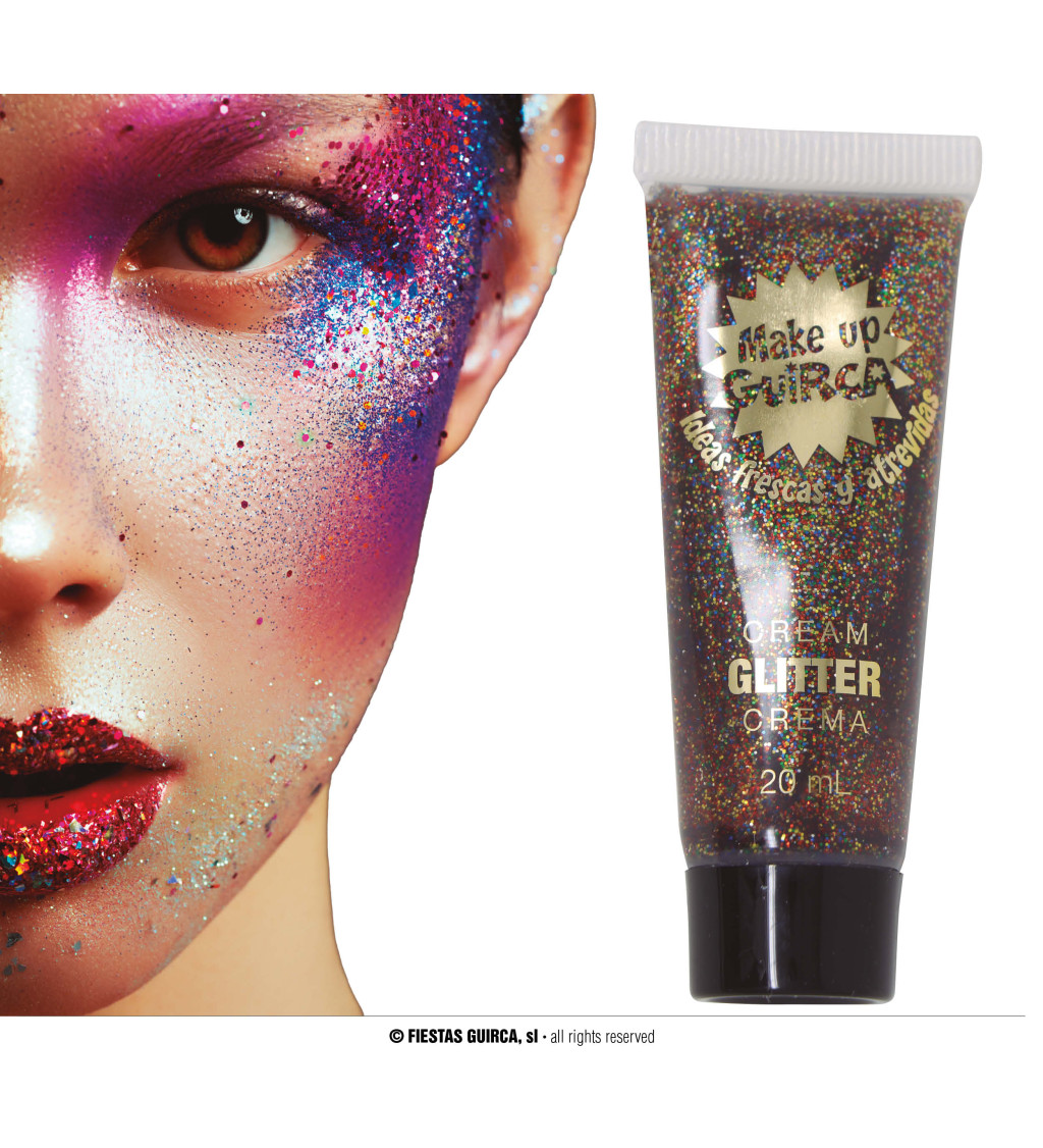 Trblietavý krémový make-up farebný