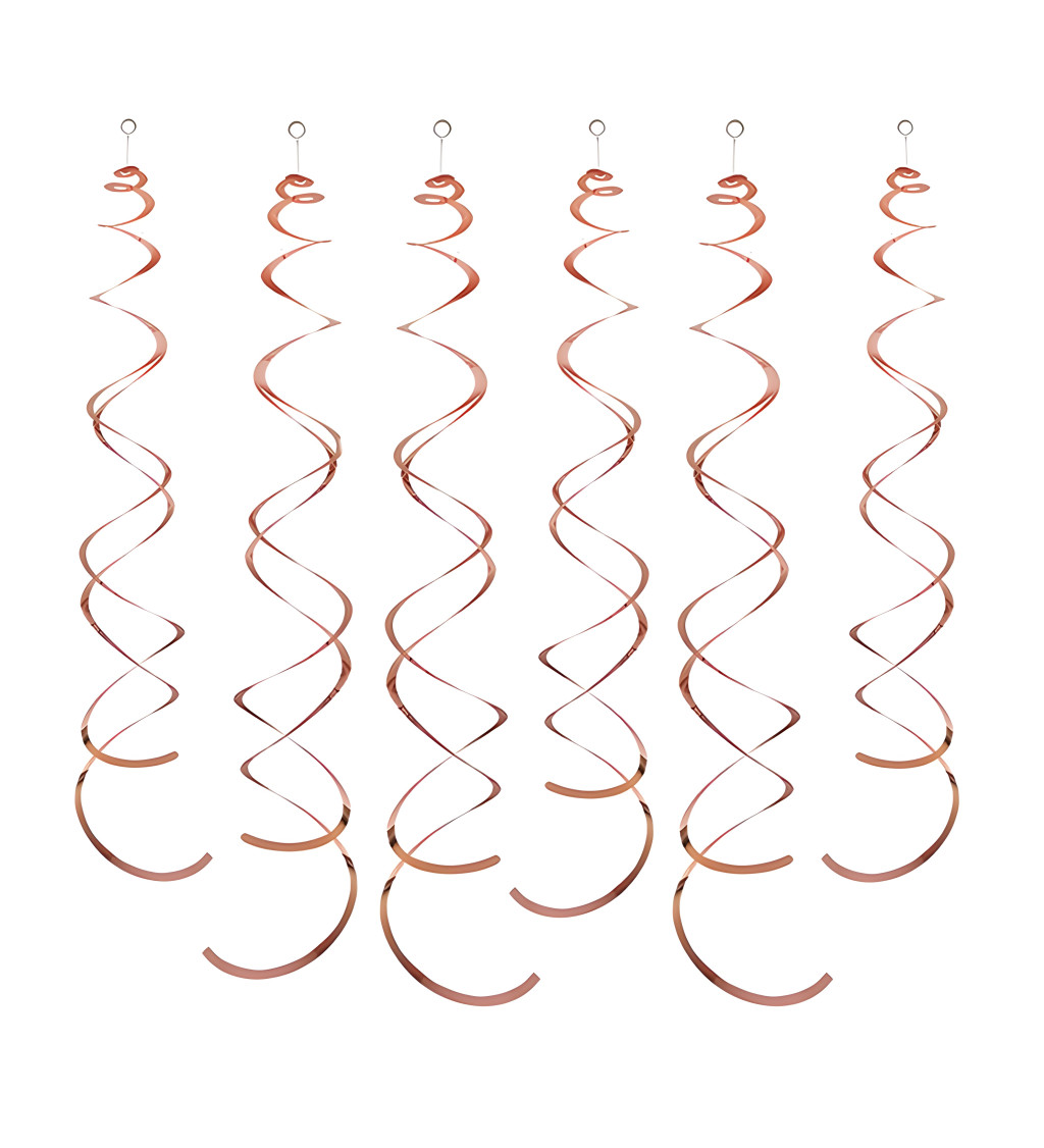 Dekoračné špirály - Rúžové zlato