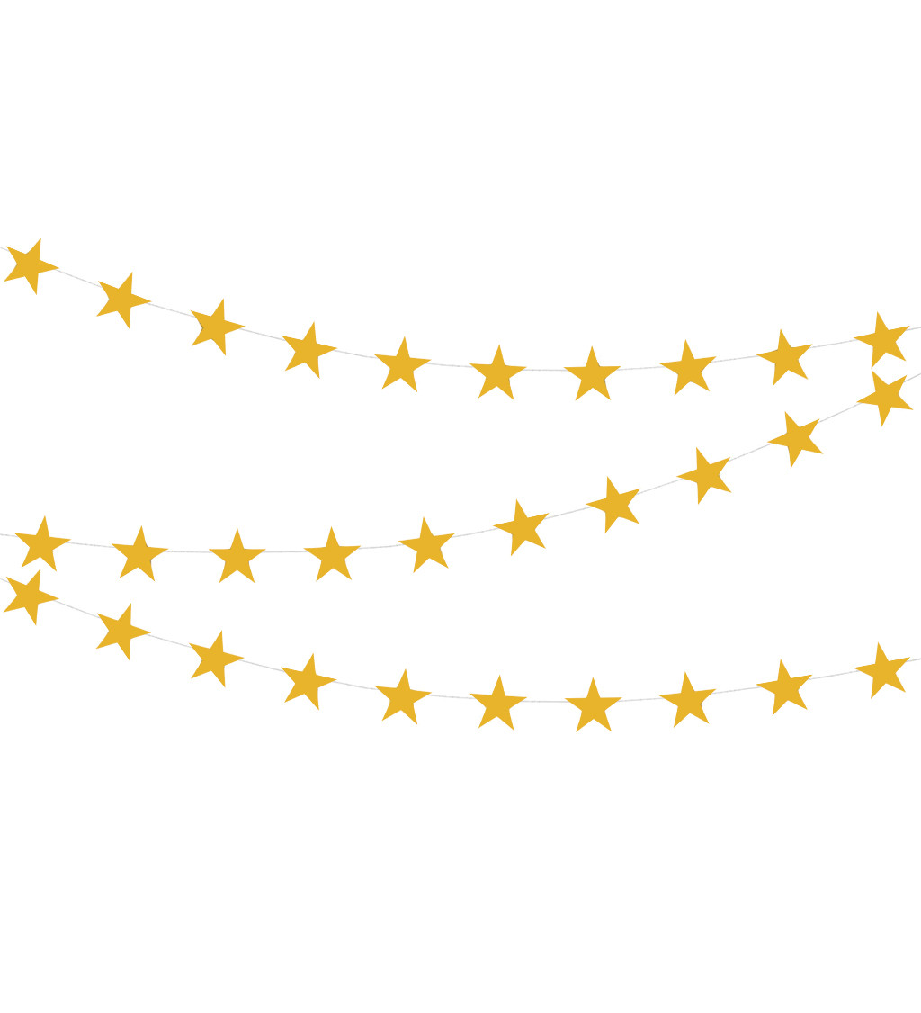 Girlanda hviezdy - Zlatá