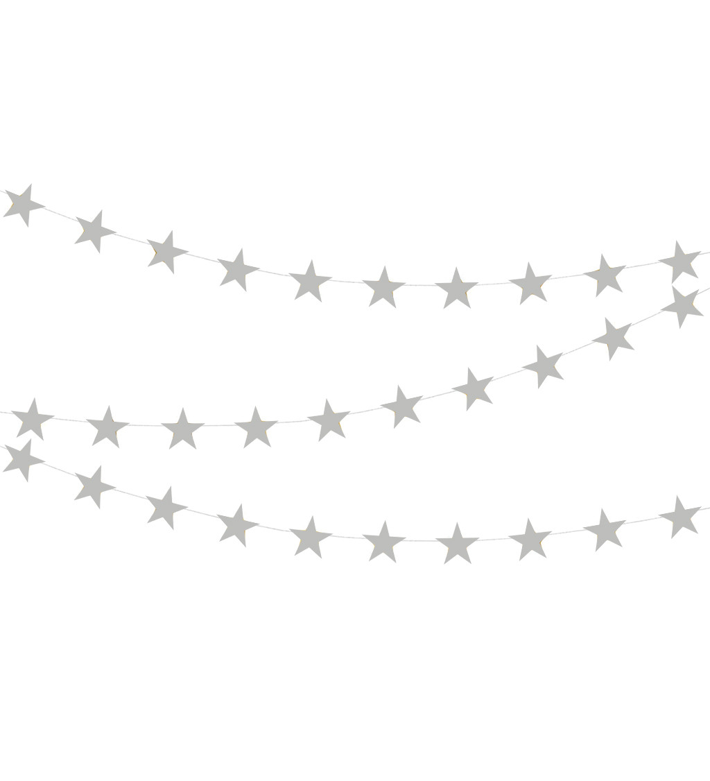 Girlanda hviezdy - Strieborná
