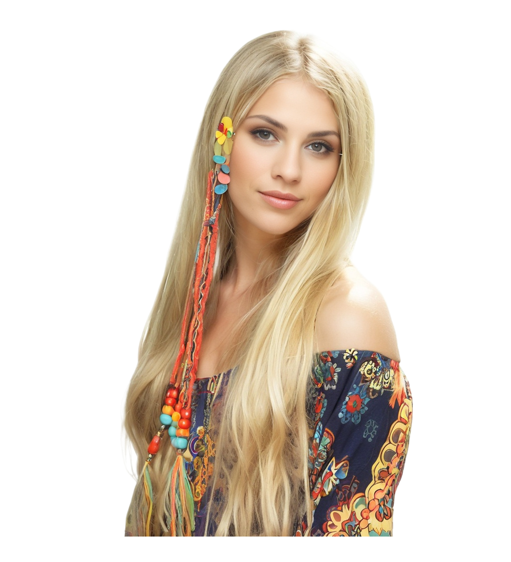 Dámska parochňa – 80. roky hippie