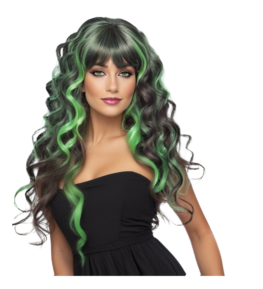 Dámska parochňa – zelený melír