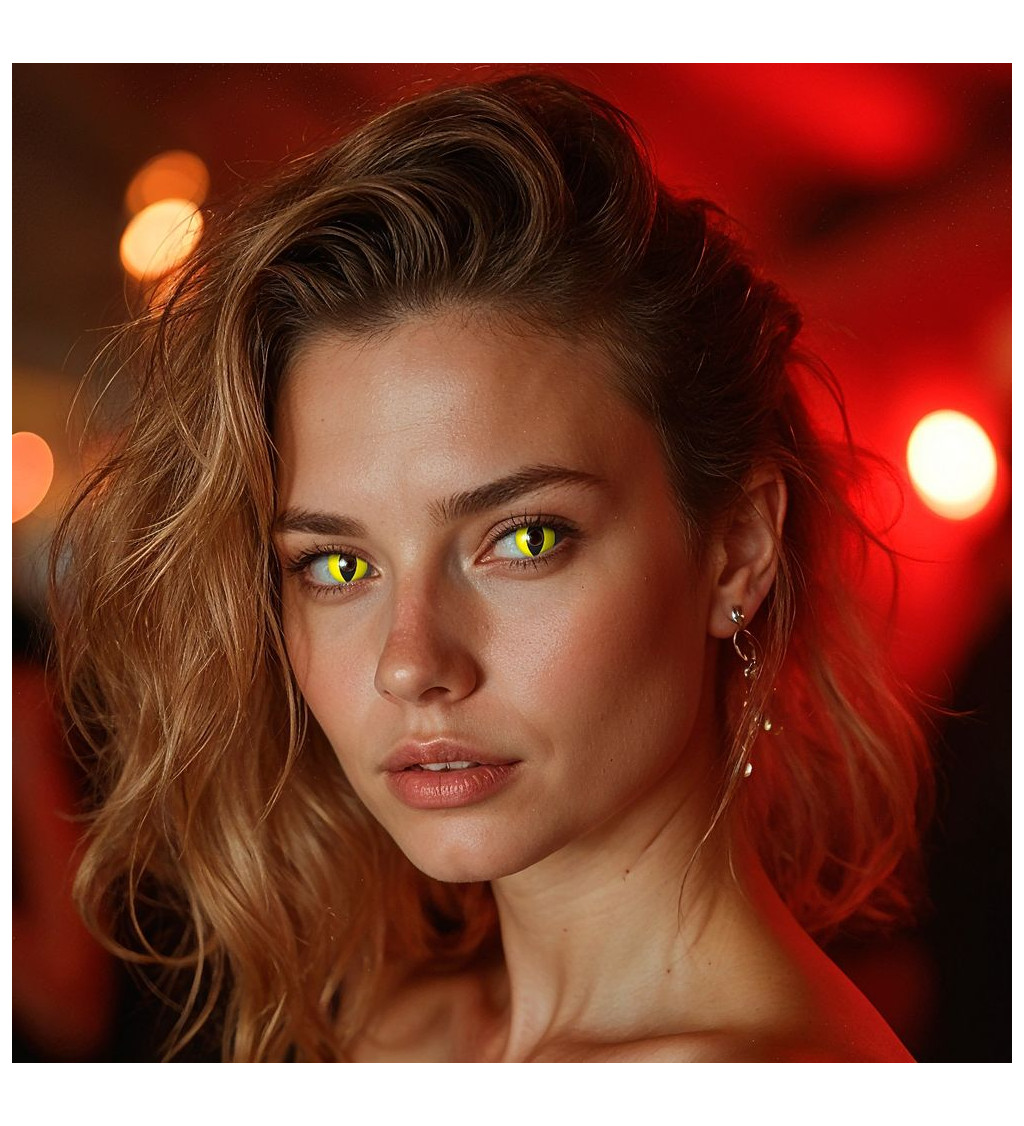Kontaktné šošovky jednodňové Glowing Wildcat