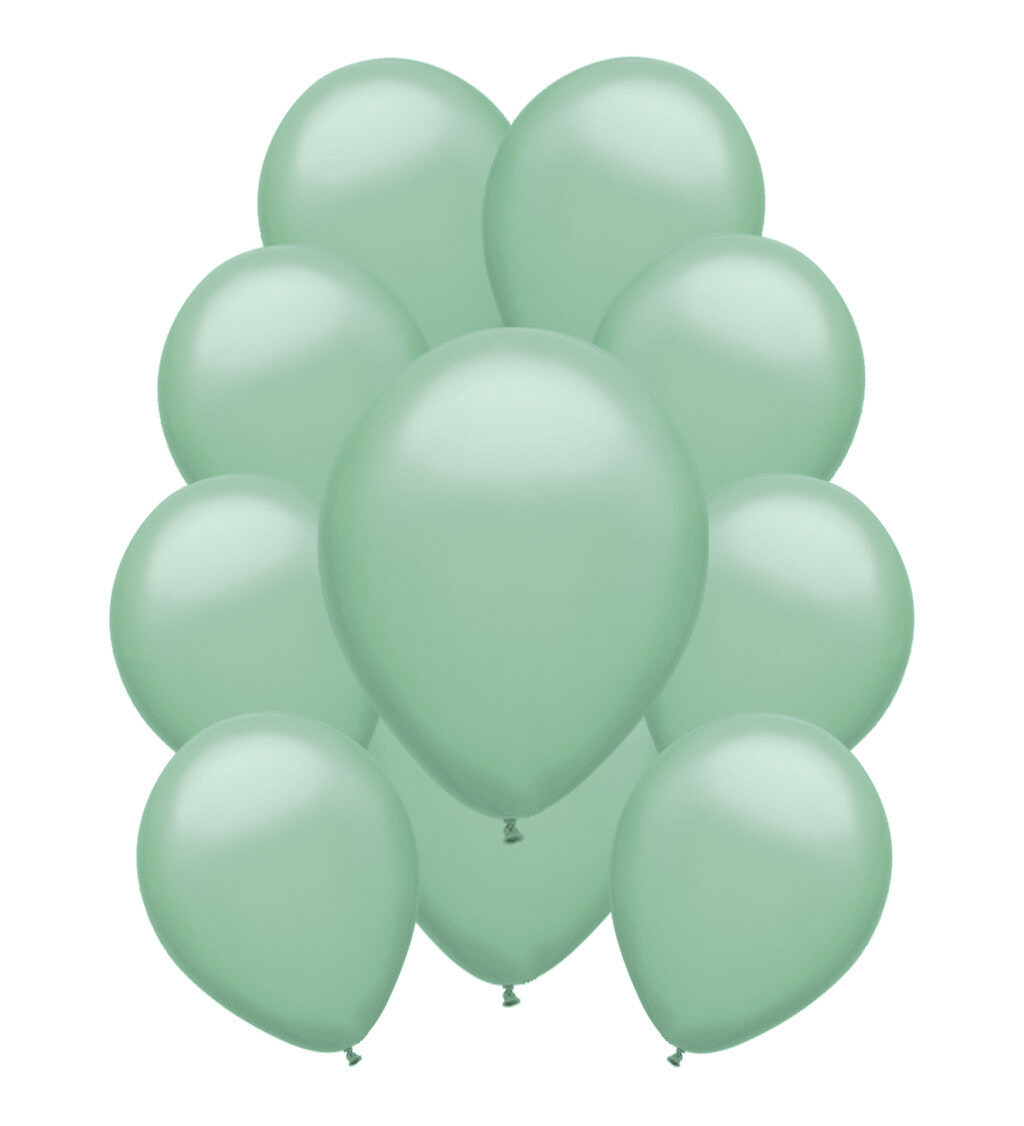 Pastelové latexové balóniky - Matne zelené
