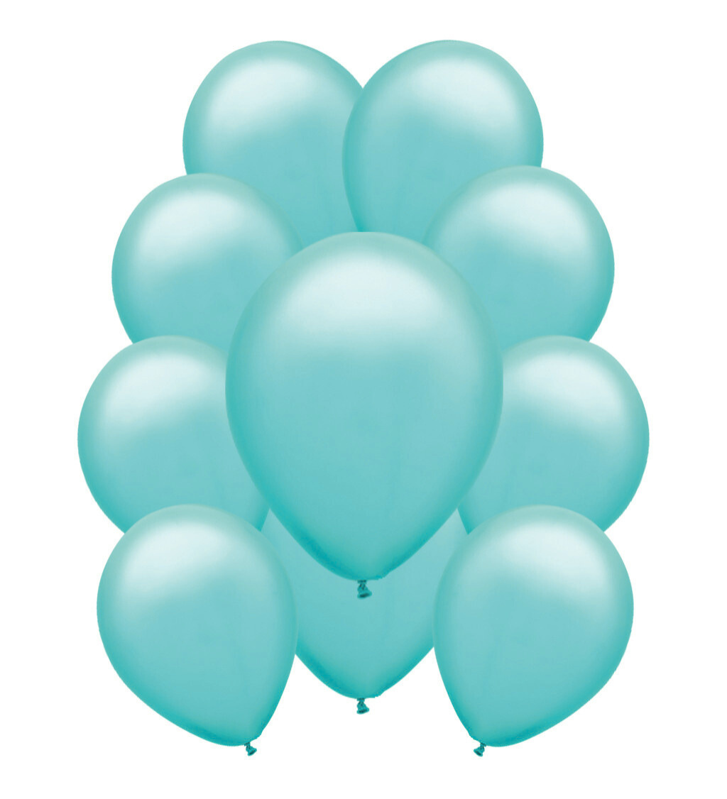 Pastelové latexové balóniky - Tyrkysové
