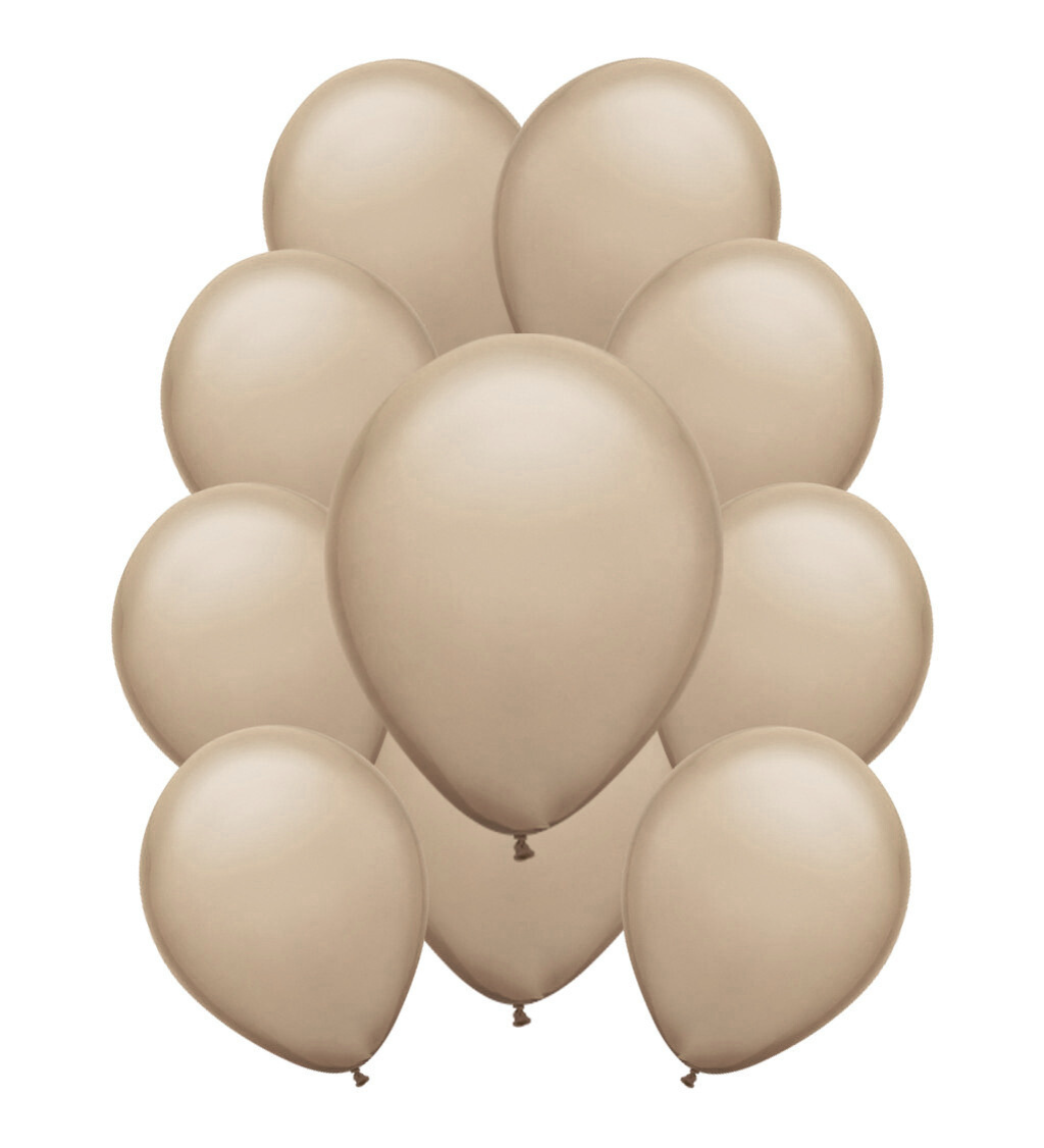 Latexové balóniky pastelové - Svetlohnedé
