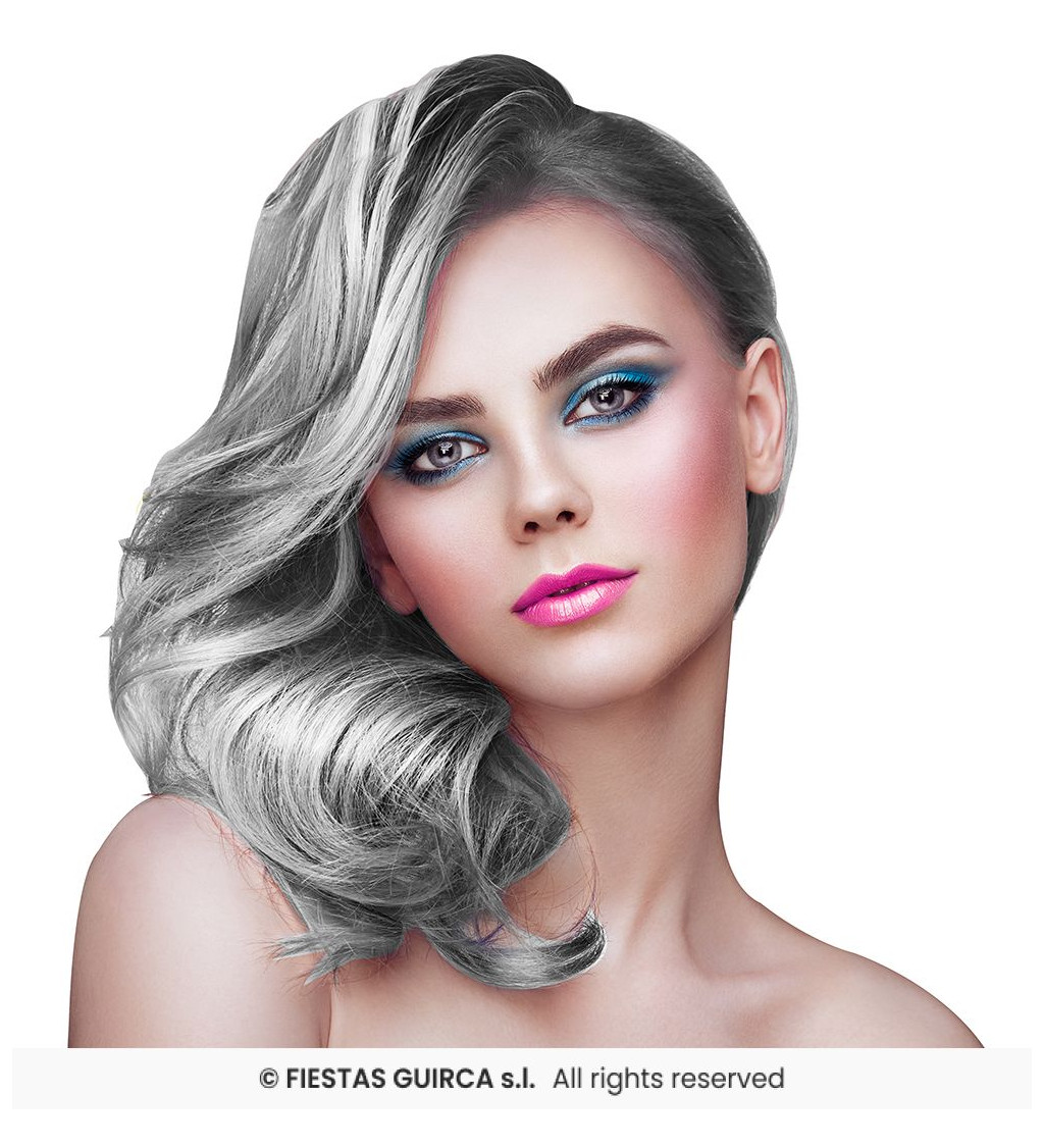 Sprej na vlasy strieborný