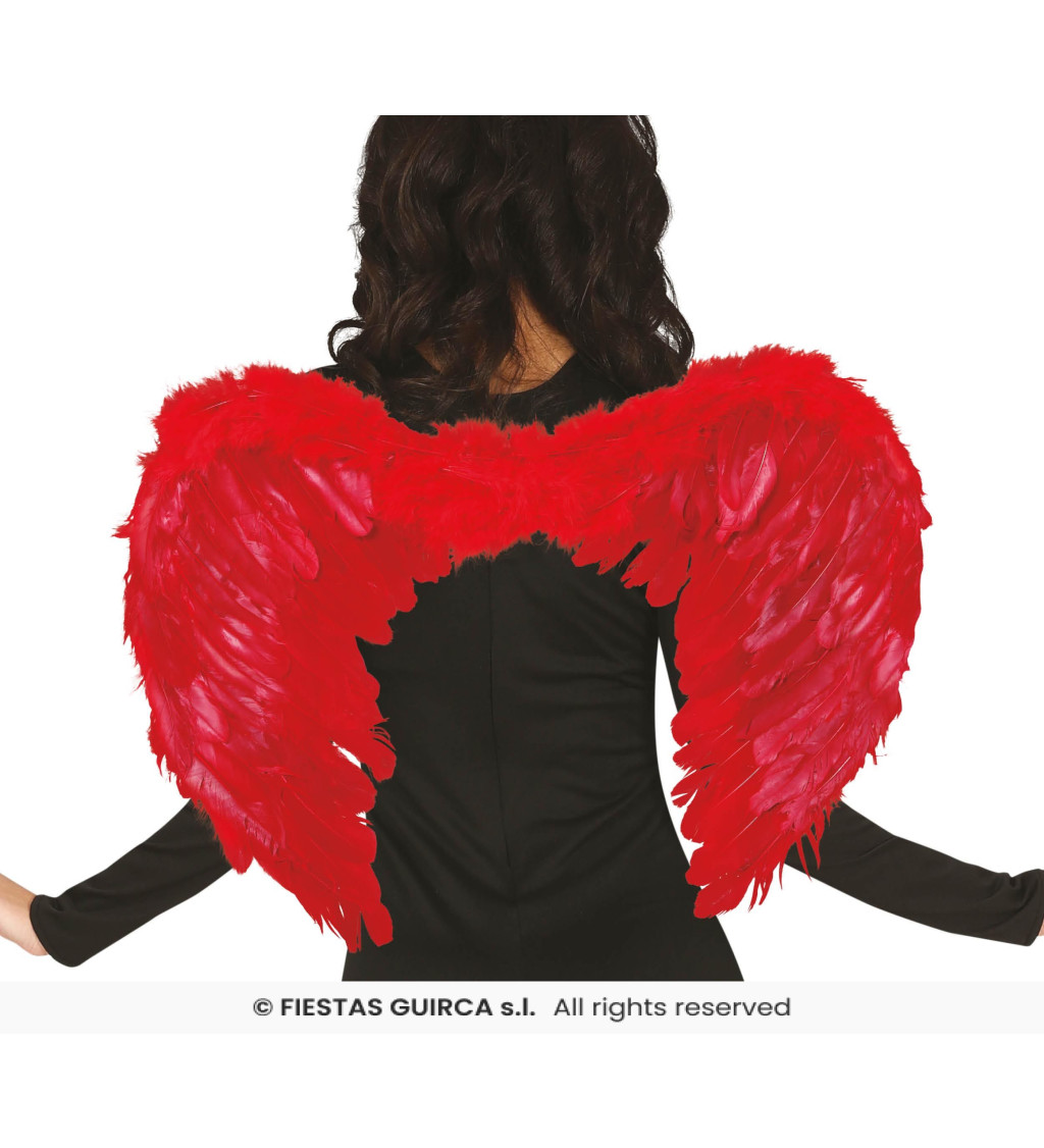 Červené anjelské krídla