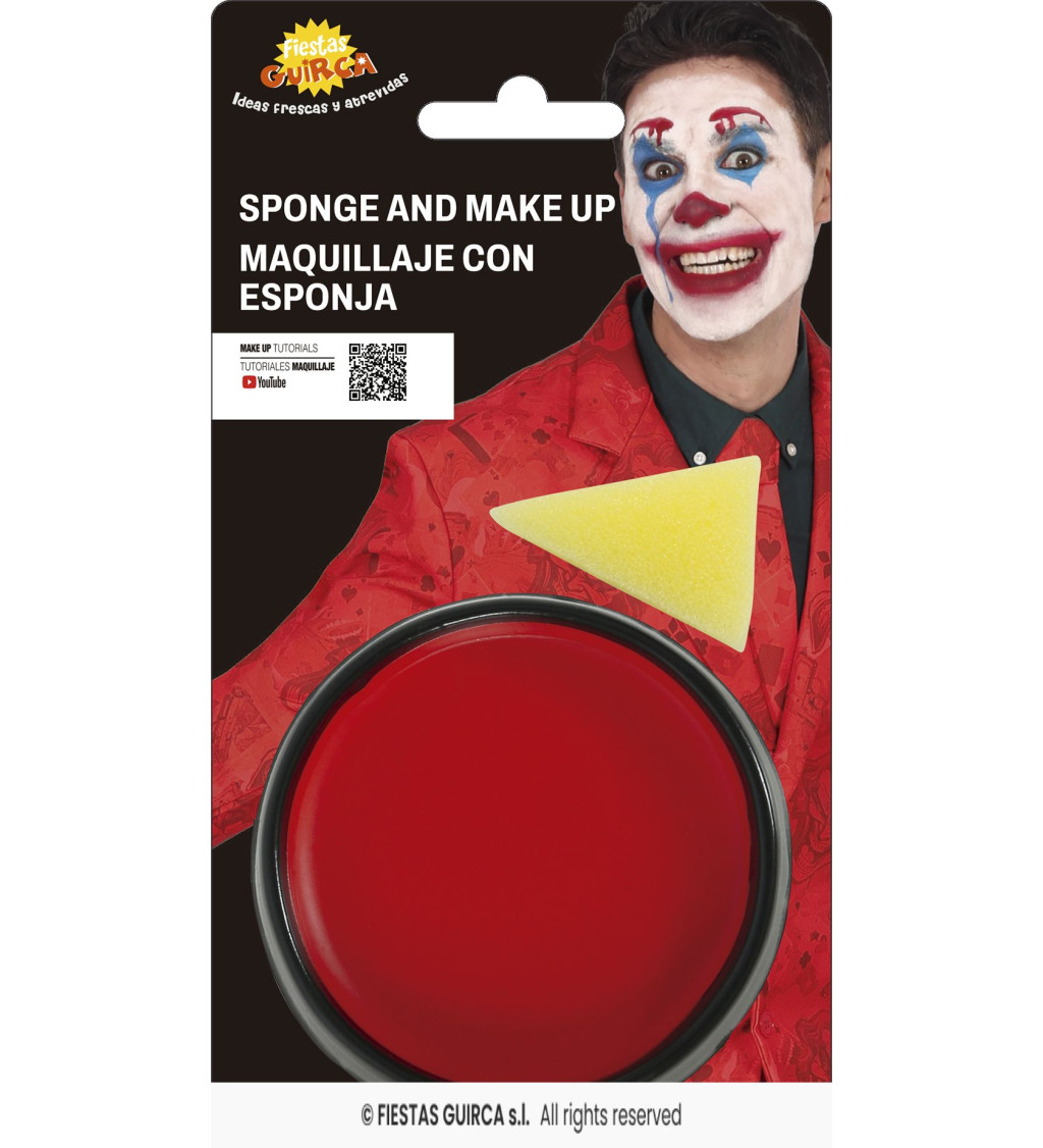 Make-up s hubkou – červený