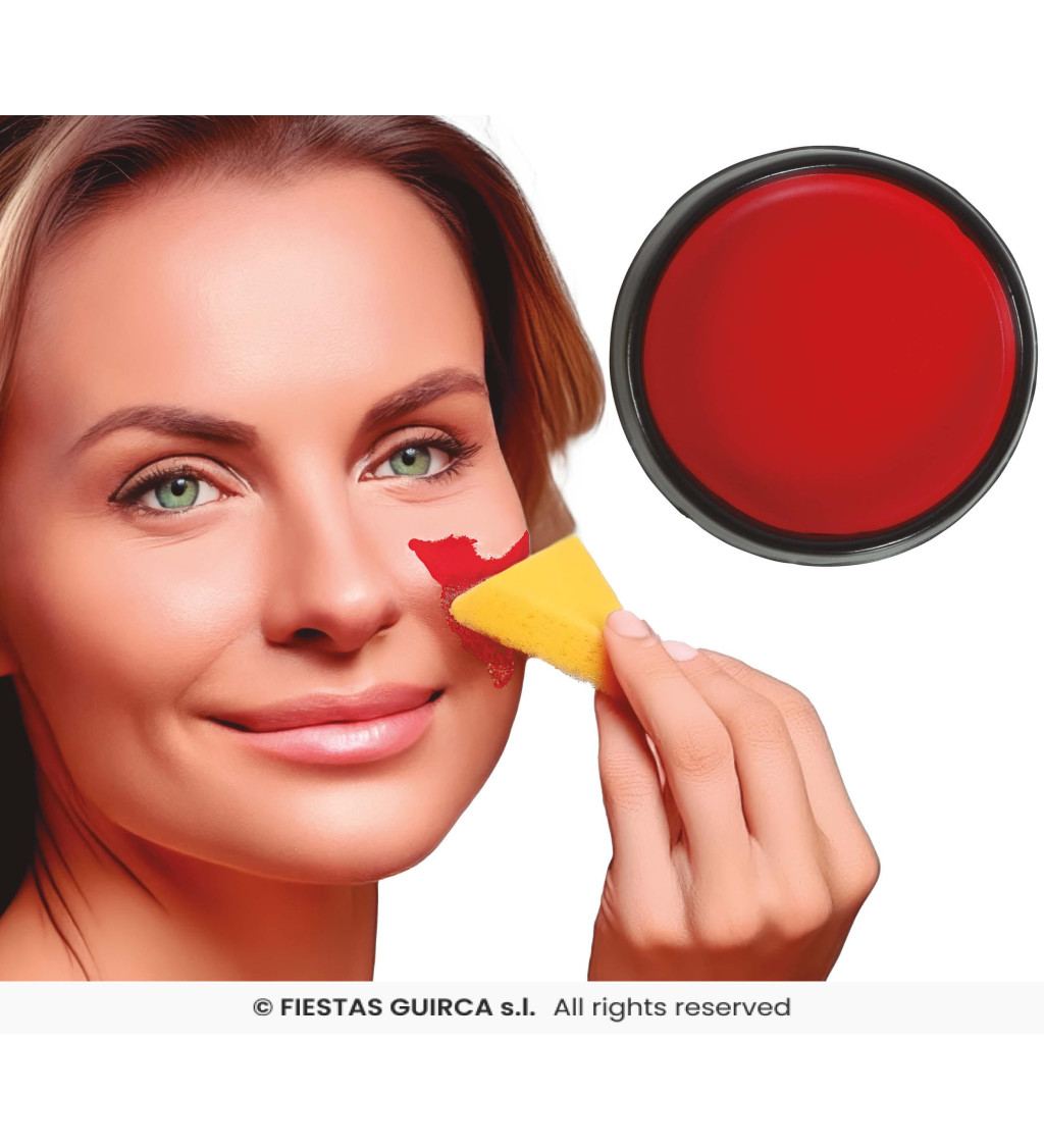 Make-up s hubkou – červený