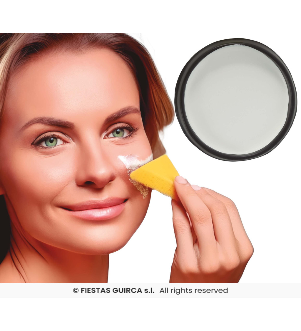 „Make-up s hubkou – biely