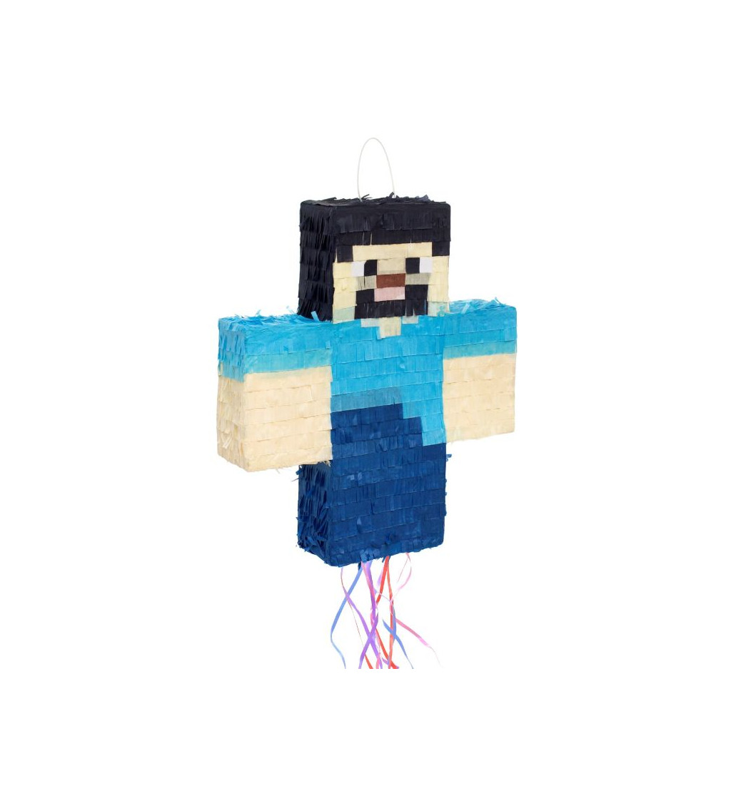 Pinata pixelový panáčik 40 cm