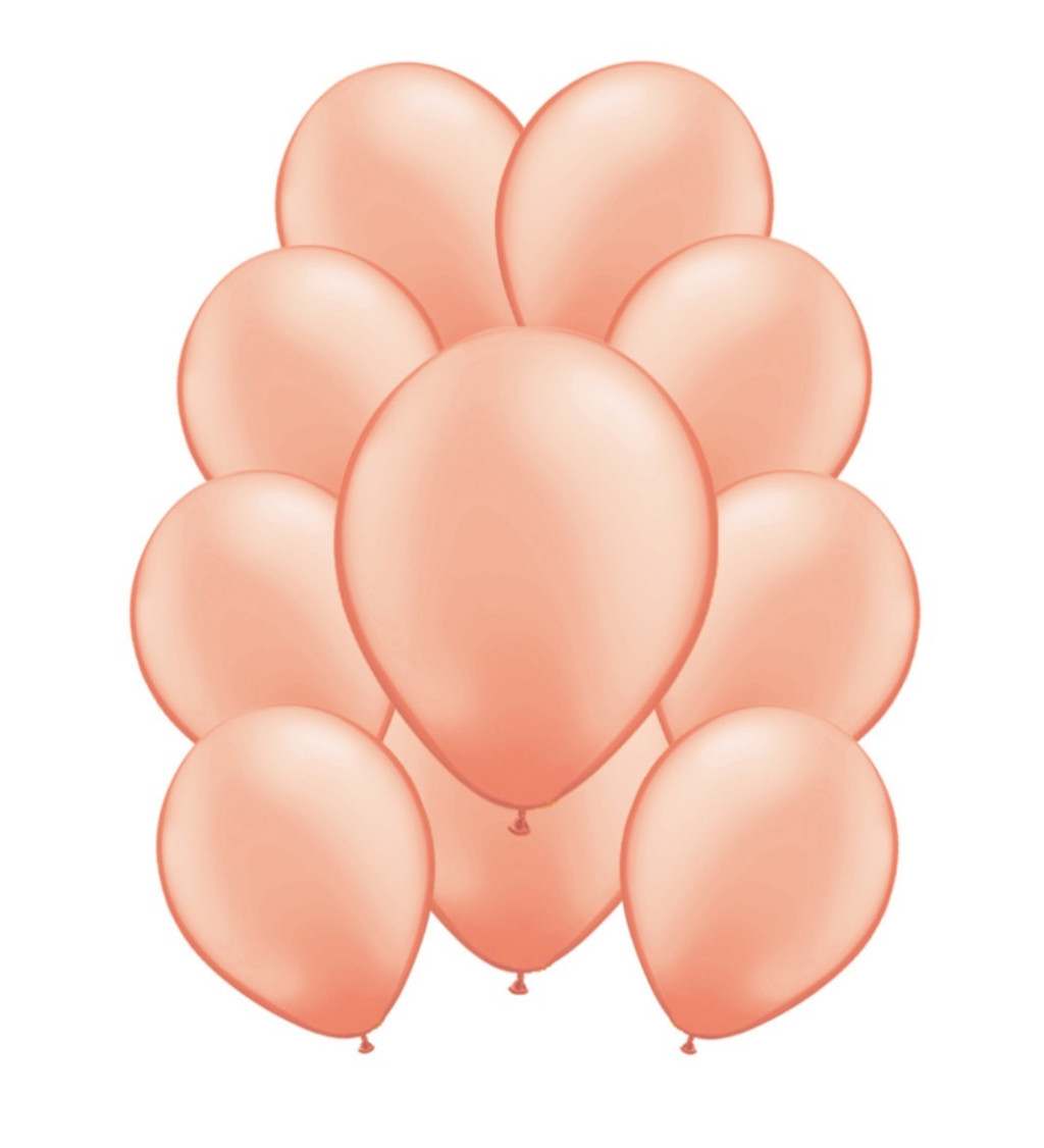 Latexové balóniky metalické - Ružová zlato