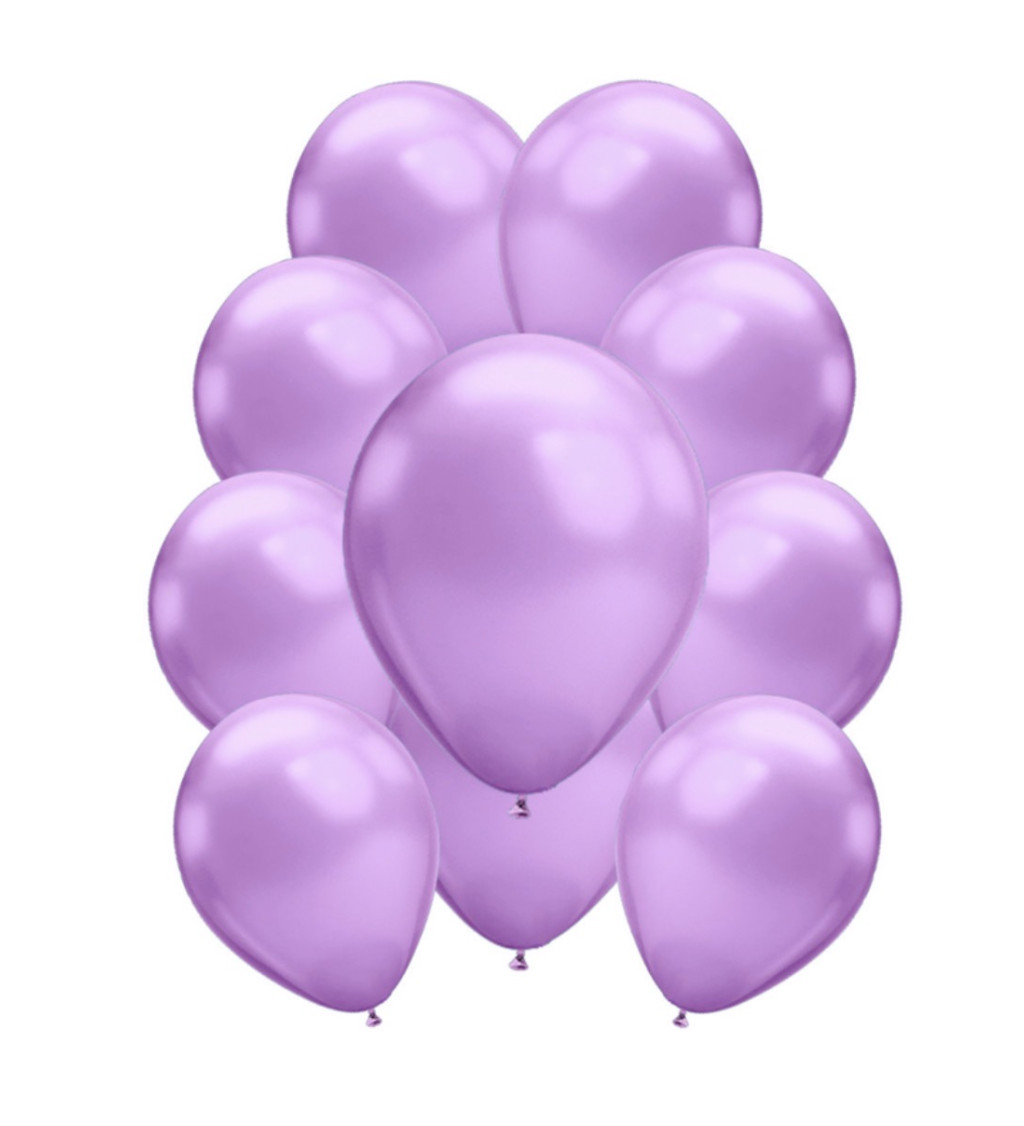 Chrómové latexové balóniky - Baby ružové