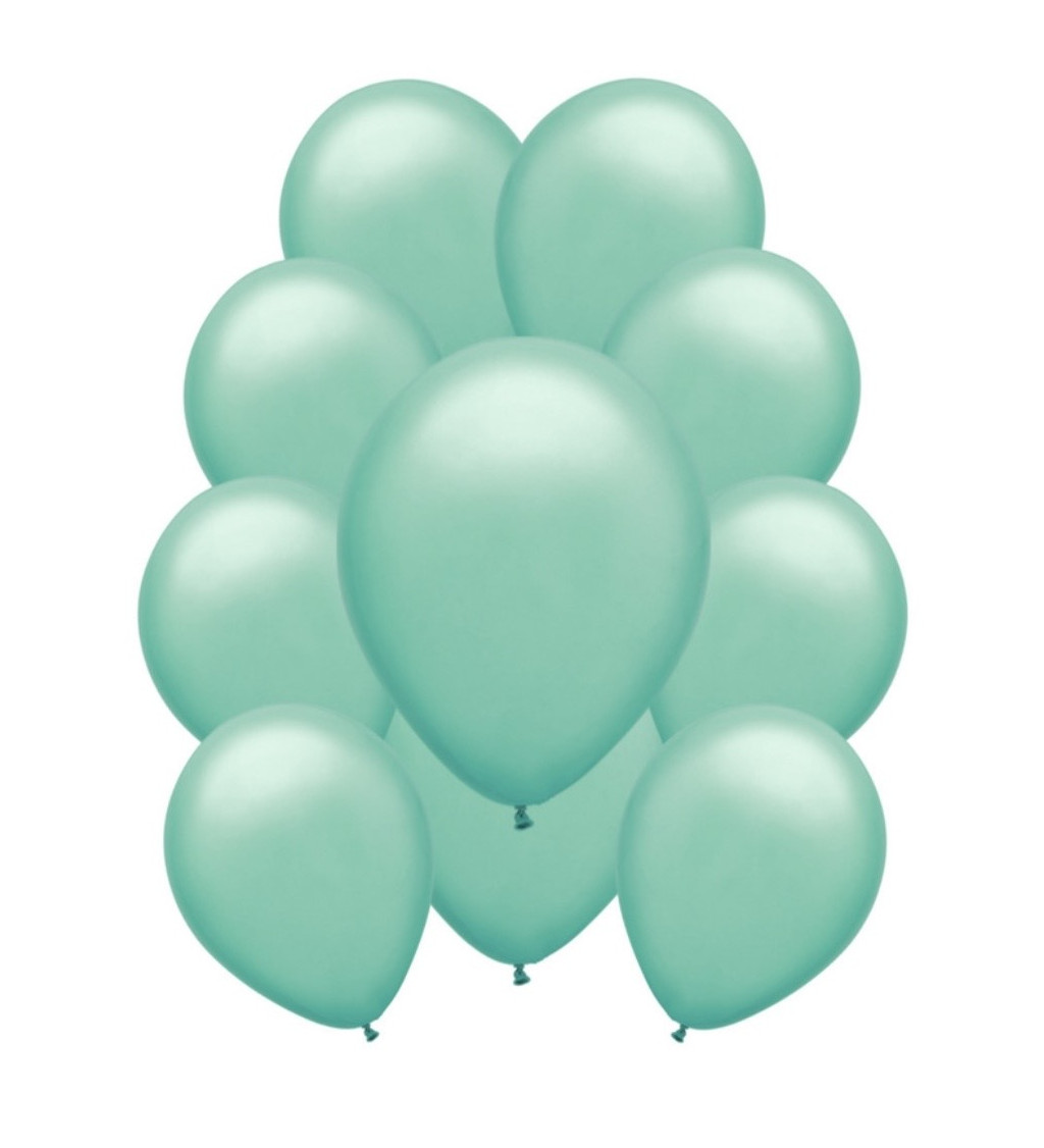 Metalické latexové balóniky - Tyrkysové