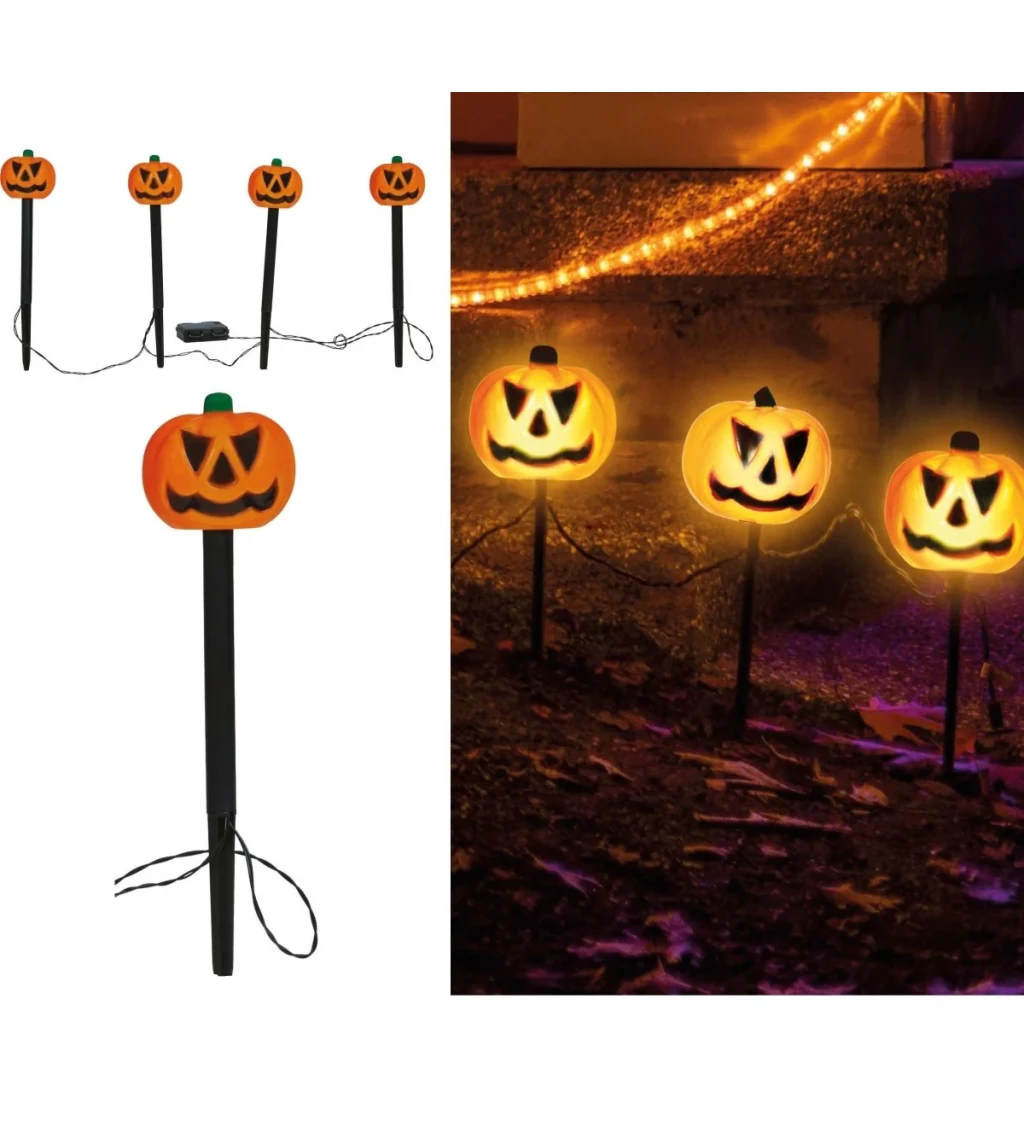 Tekvicové lampáše na záhradu