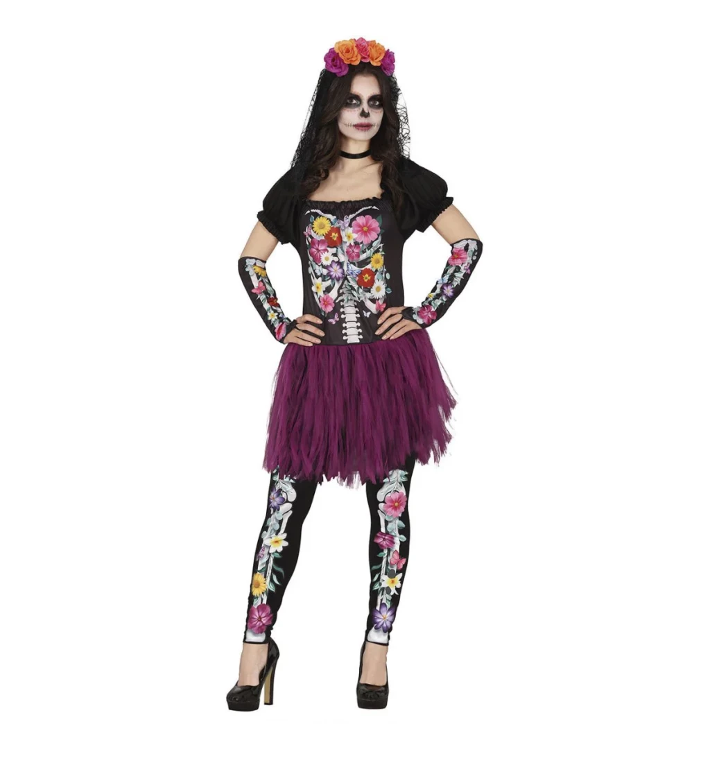 Dámsky kostým Fiestas Catrina