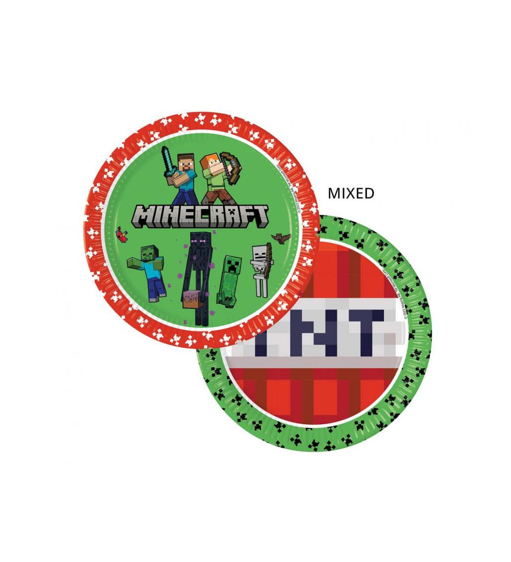 Papierové taniere Minecraft