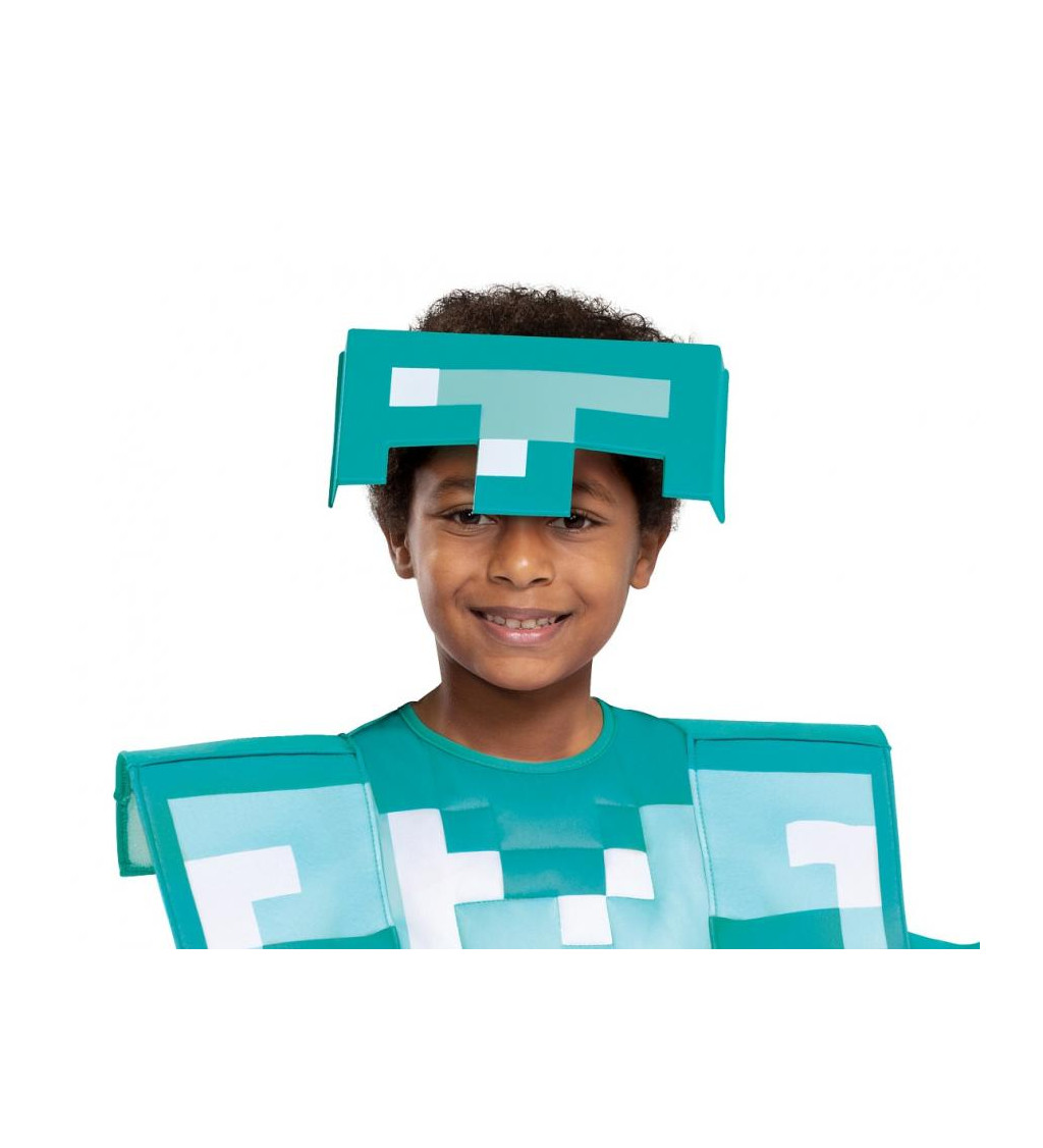 Detský kostým Minecraft diamantová zbroj
