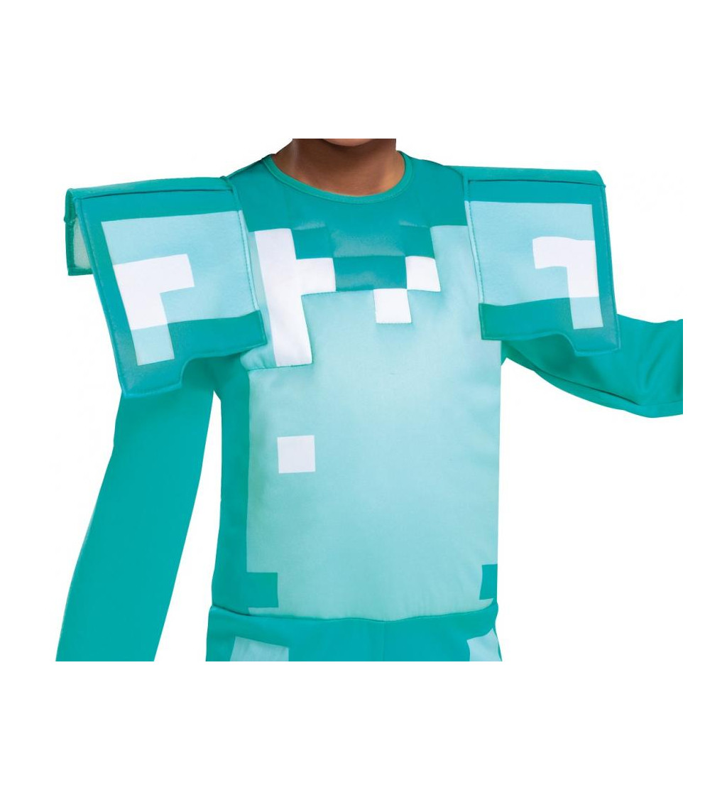 Detský kostým Minecraft diamantová zbroj