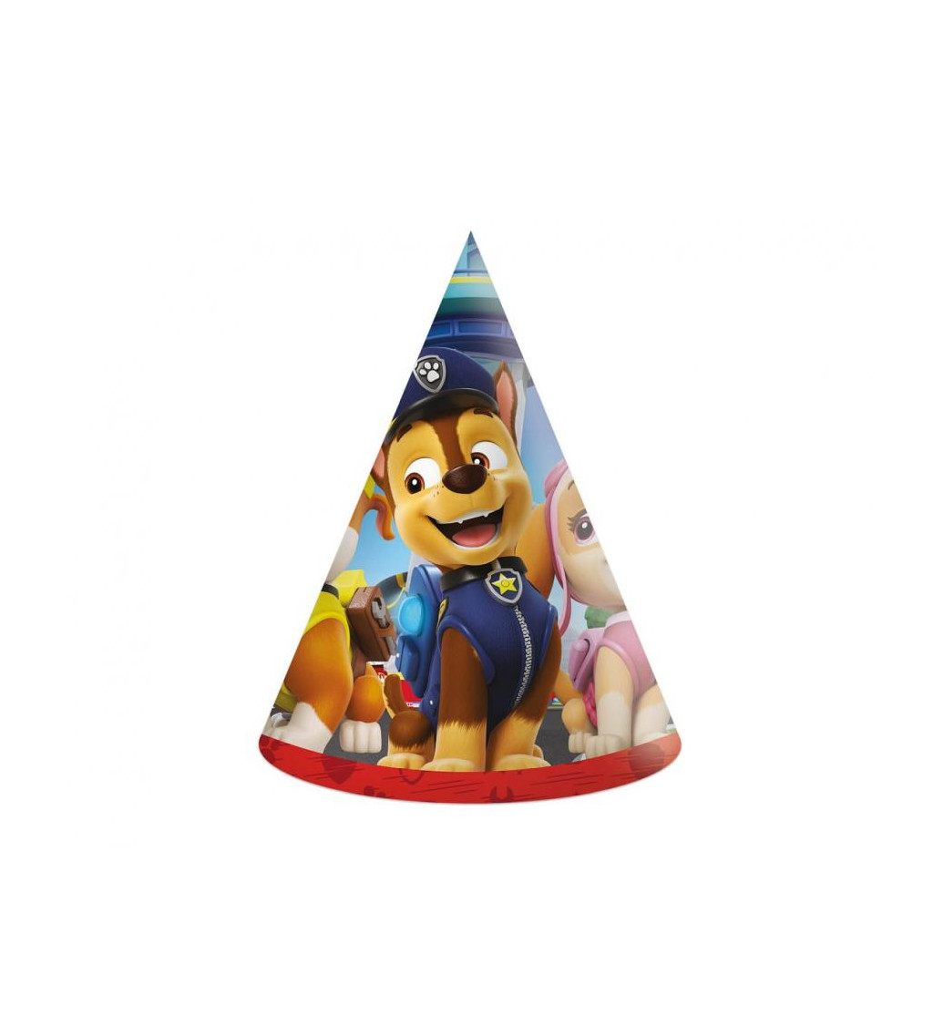 Papierové čiapky Paw Patrol 6 ks