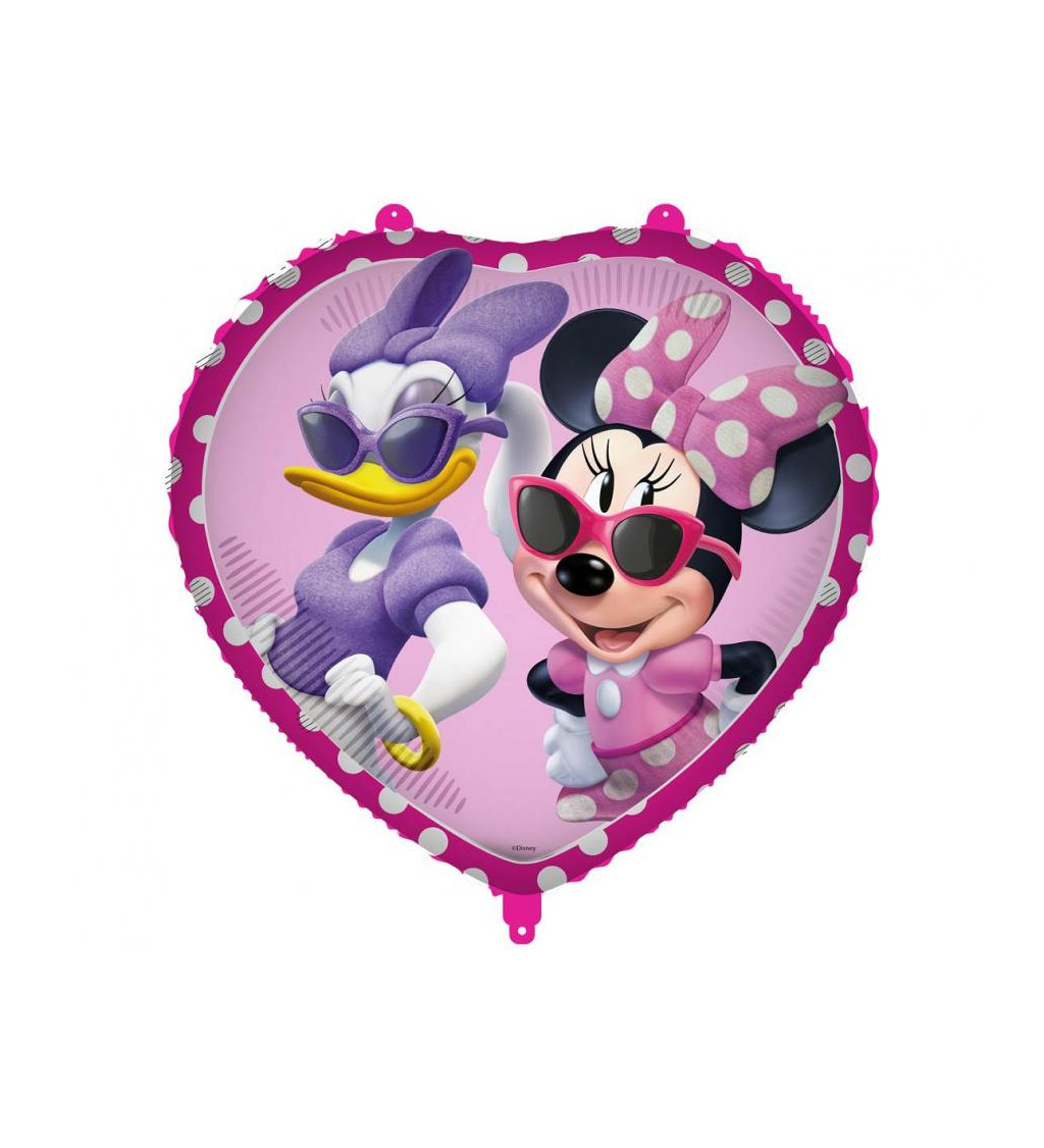 Fóliový balónik srdca Minnie 45 cm