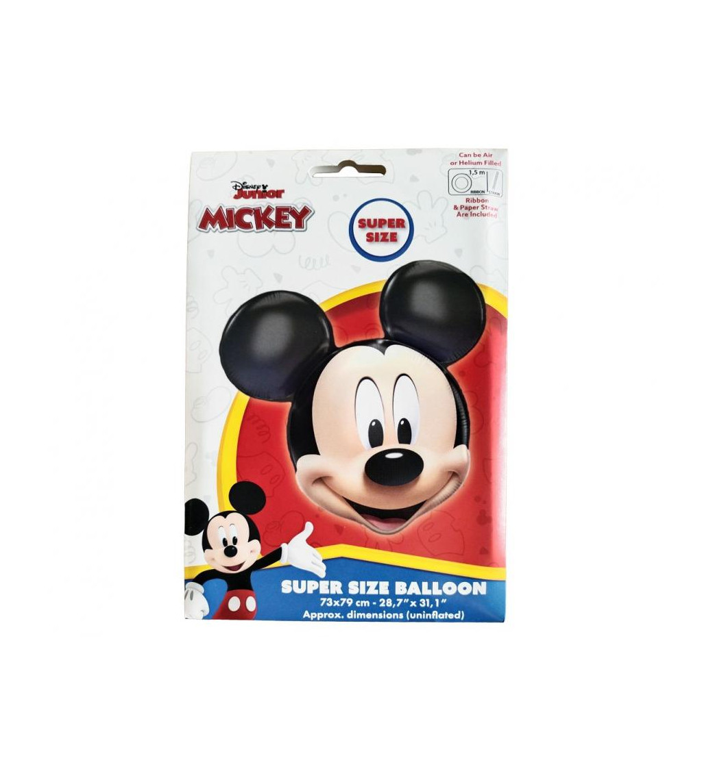 Fóliový balónik hlava Mickey Mouse 80 cm