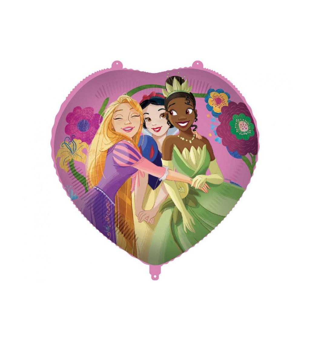Fóliový balónik srdca Princess 46 cm
