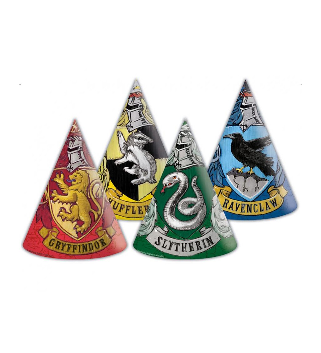 Papierové čiapky Harry Potter Hogwarts Houses