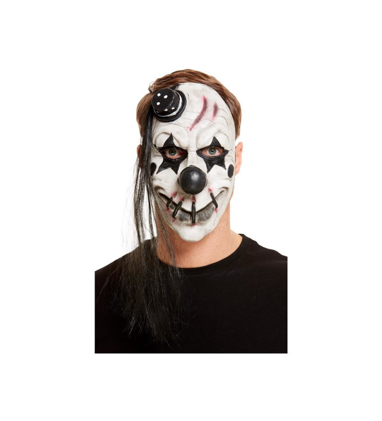 Strašidelný klaun Čierna maska