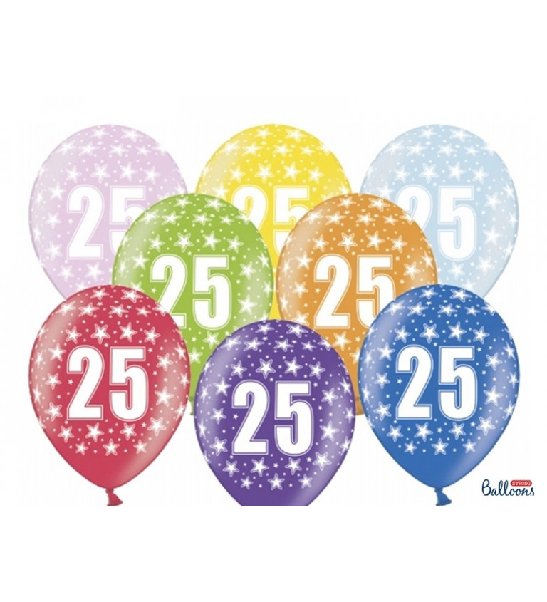 Farebný balón 25 - 6 ks