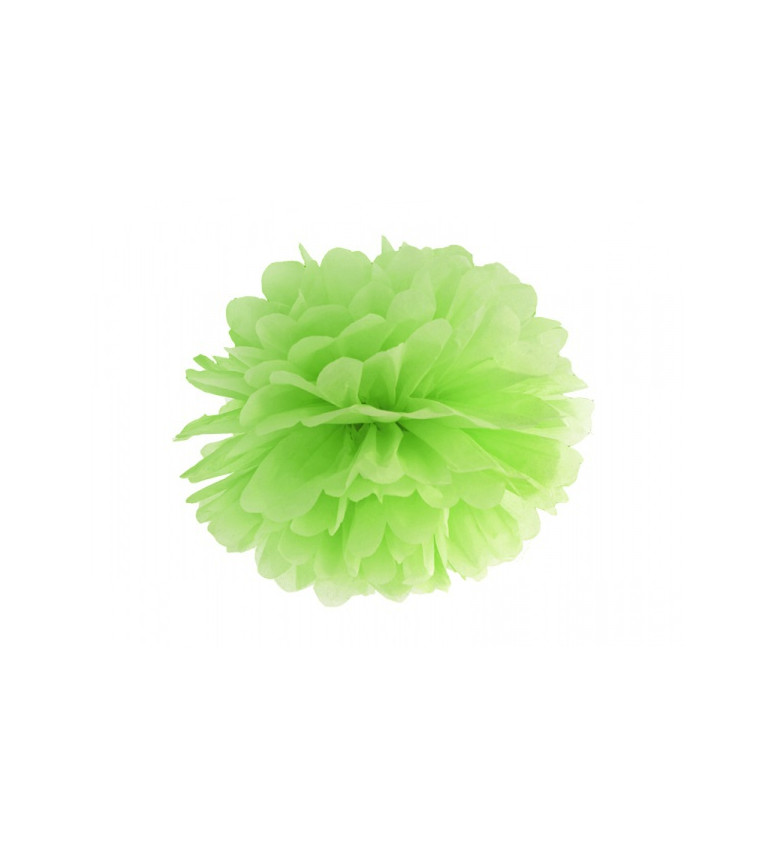 Hodvábna guľa väčšia - zelená
