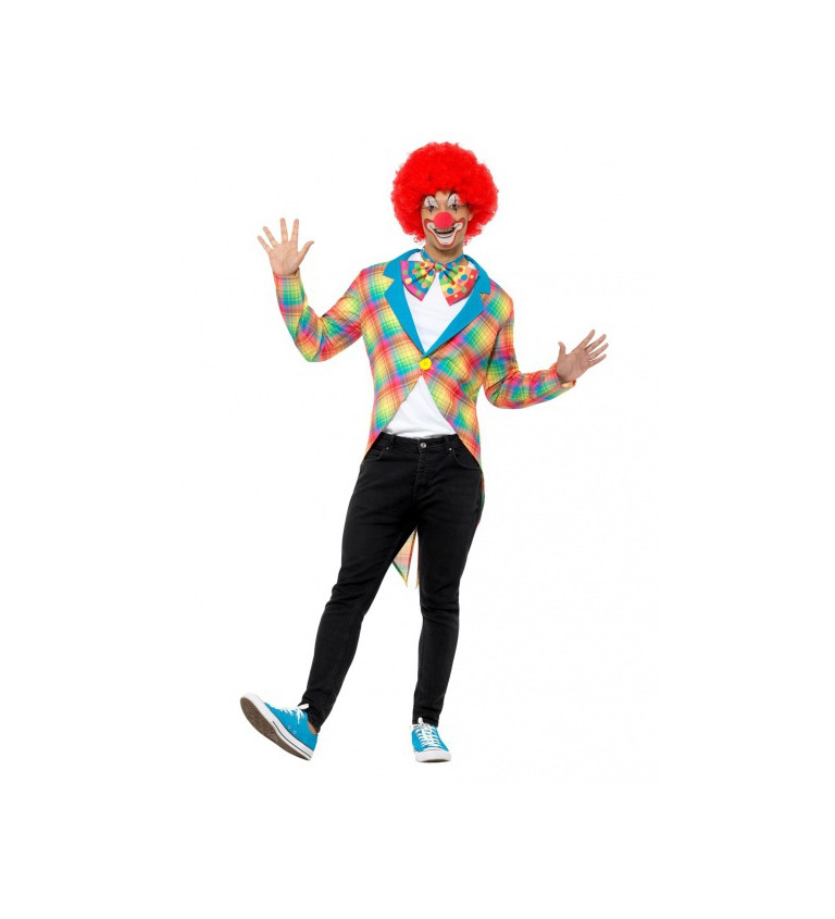 Frak klaunský v pastelových farbách