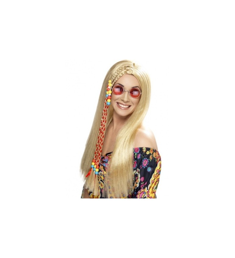 Parochňa Hippie dámska - s korálkami, blond