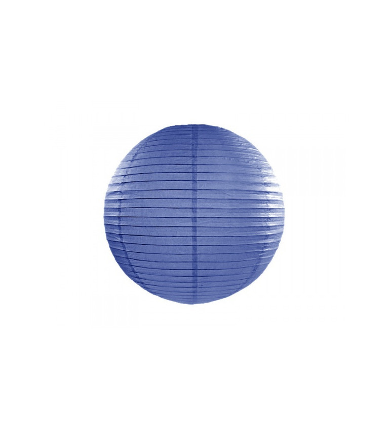 Papierový lampión - modrý 35 cm