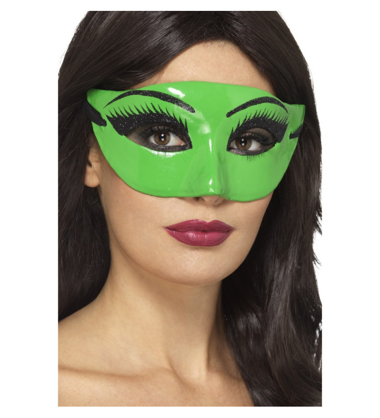 Maska Zlá čarodejnica, zelená
