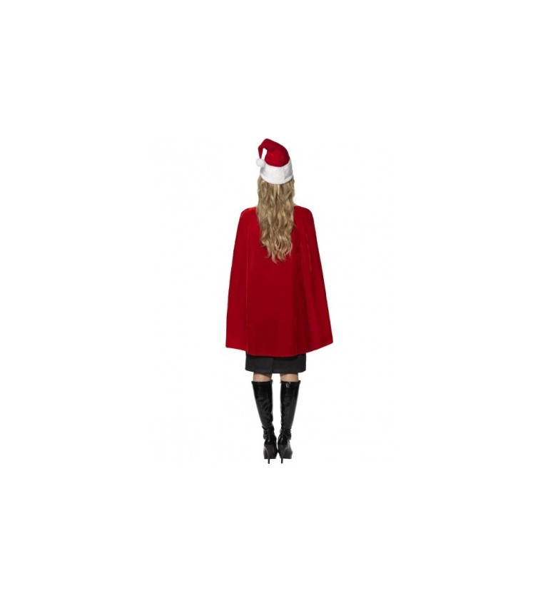Sada plášťa a čiapočky Miss Santa