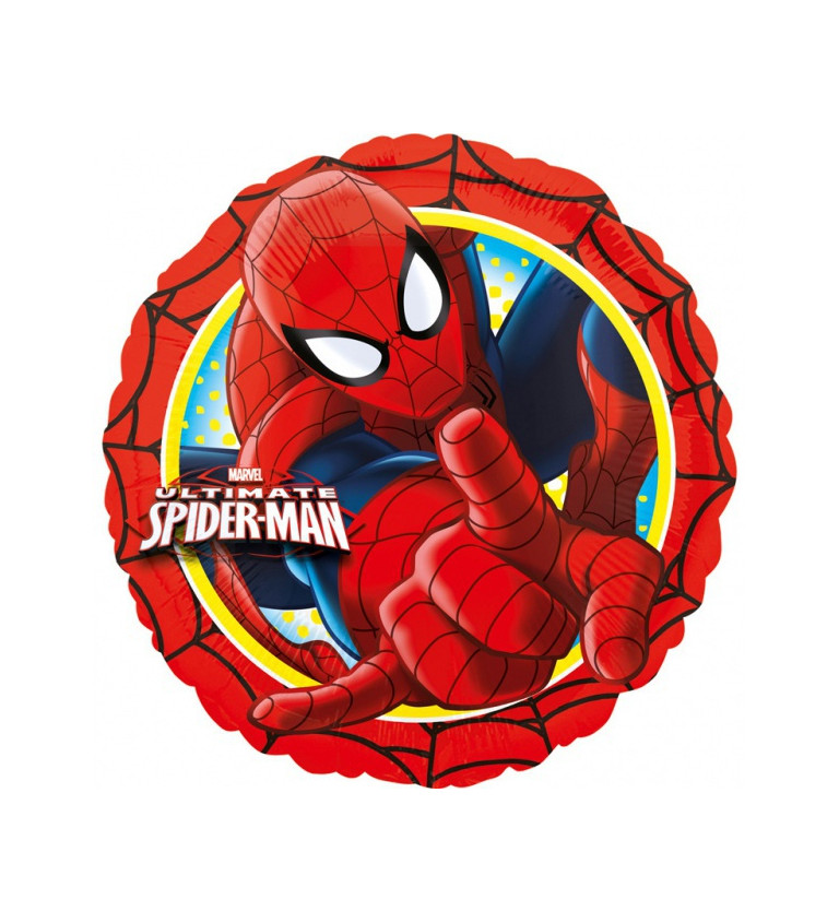 Fóliový balón Spiderman okrúhly