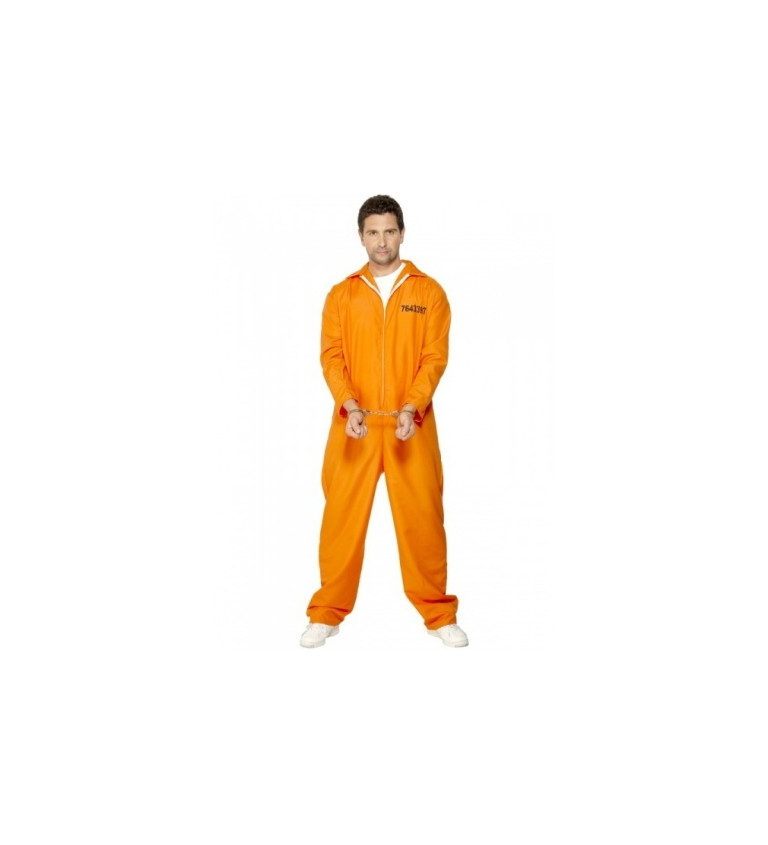 Kostým pre mužov - Trestanec oranžový