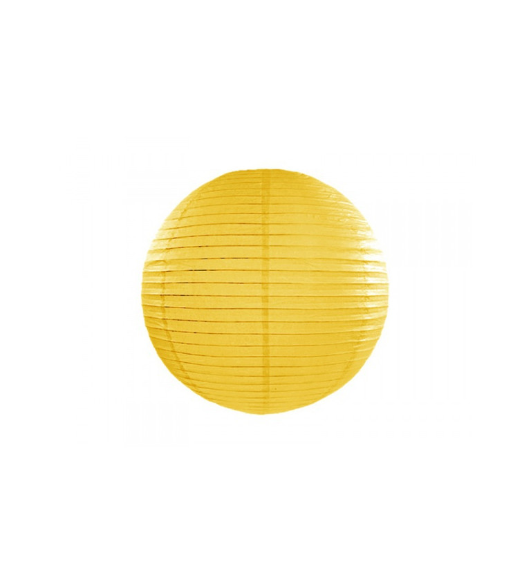 Papierový lampión - žltý 35 cm