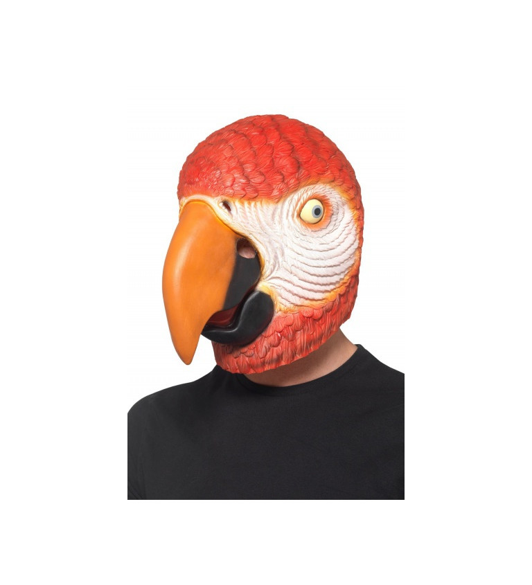 Latexová maska - Papagáj