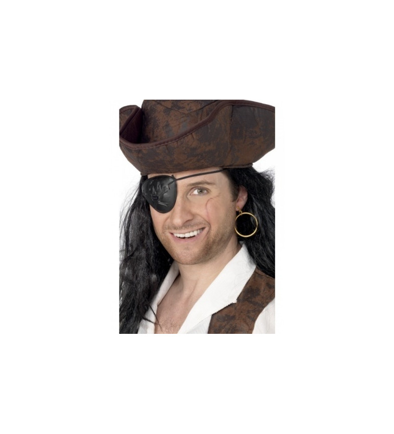 Pirátska sada - klapka, náušnice